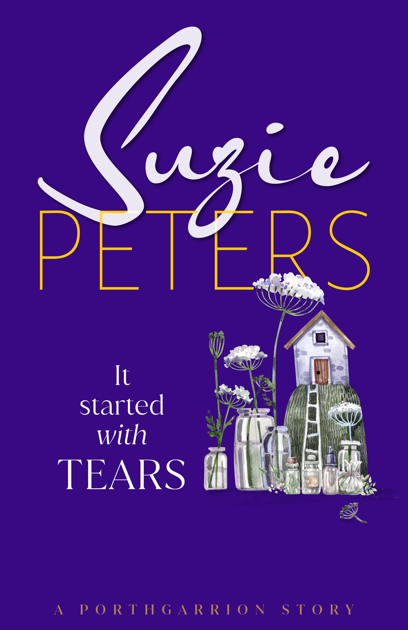 It Started with Tears by Suzie Peters cover graphic.