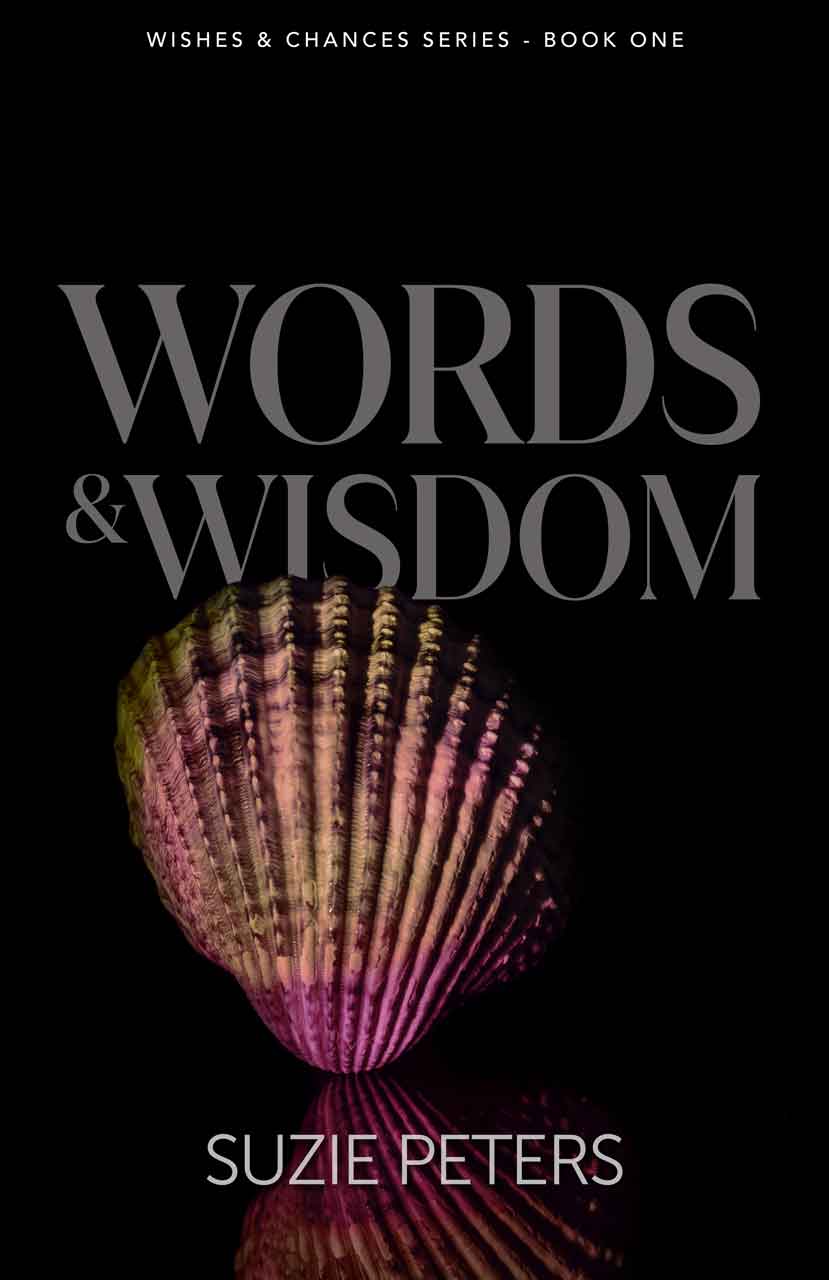 Words and Wisdom, by Suzie Peters, front cover image.